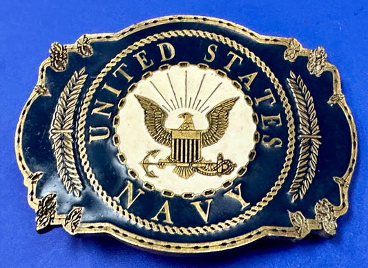 United States Navy Eagle Seal Vintage 1999 Commemorative Belt Buckle B.B. INC