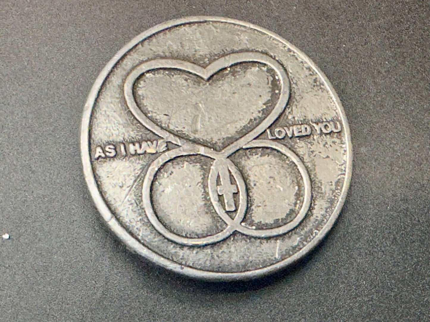 AS I HAVE LOVED YOU -  Round heart star of David religion Jesus belt buckle