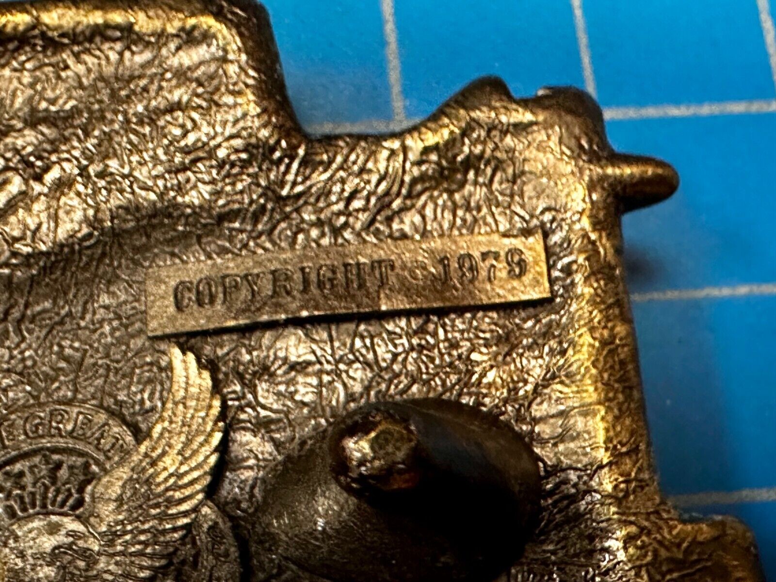 Train Caboose RailRoad Vintage 1979 - The Great American Belt Buckle Co