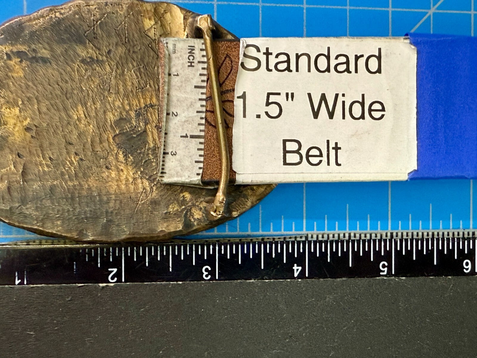 American Buffalo Bison Great Falls Award WCSM Brass Tone Hunters Belt Buckle