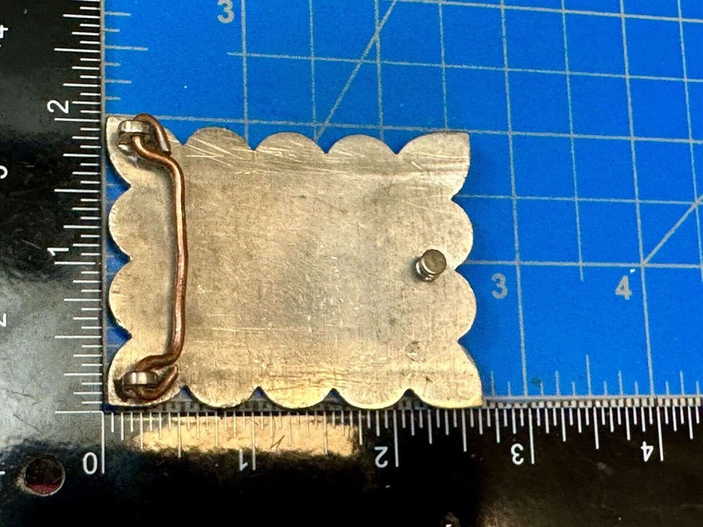 Vintage Dove Pattern Drawing Engraved in western Nickel Silver? belt buckle