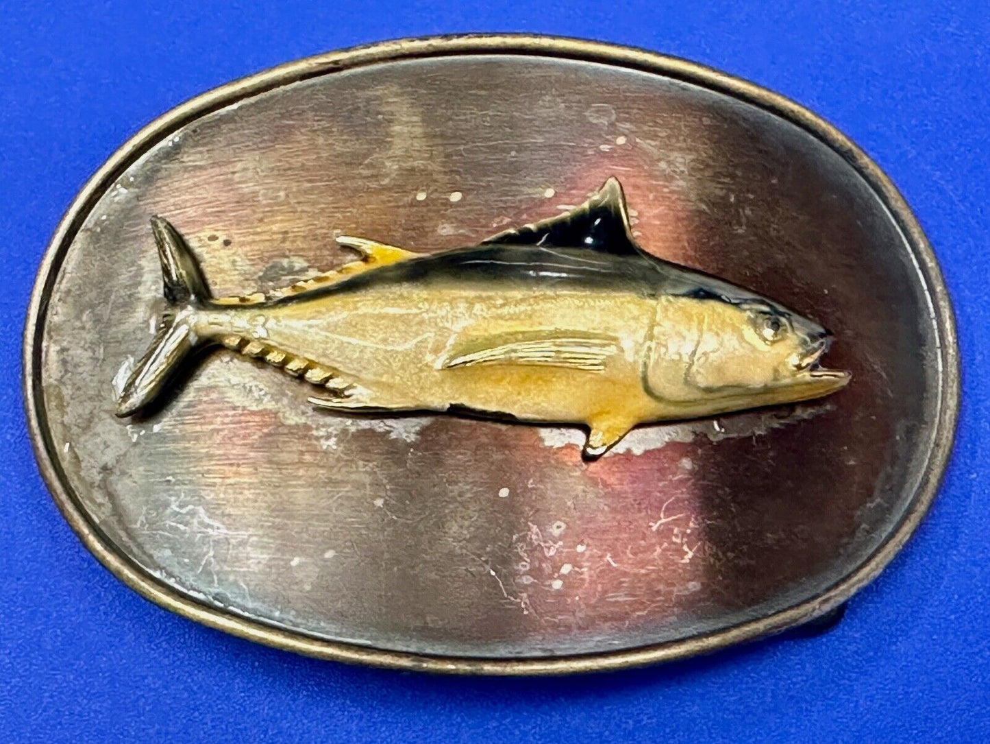 Vintage Fish Fishermans Gift! Retro RainTree Belt Buckle