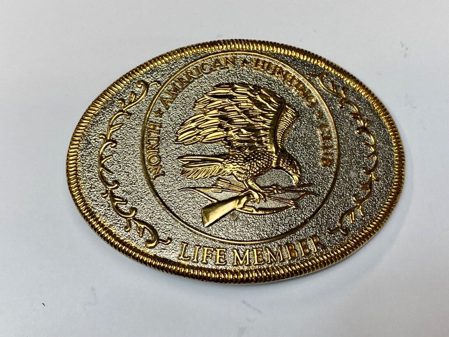 Vintage  North American Hunting Club Belt Buckle, Collectible Sporting, NAHC