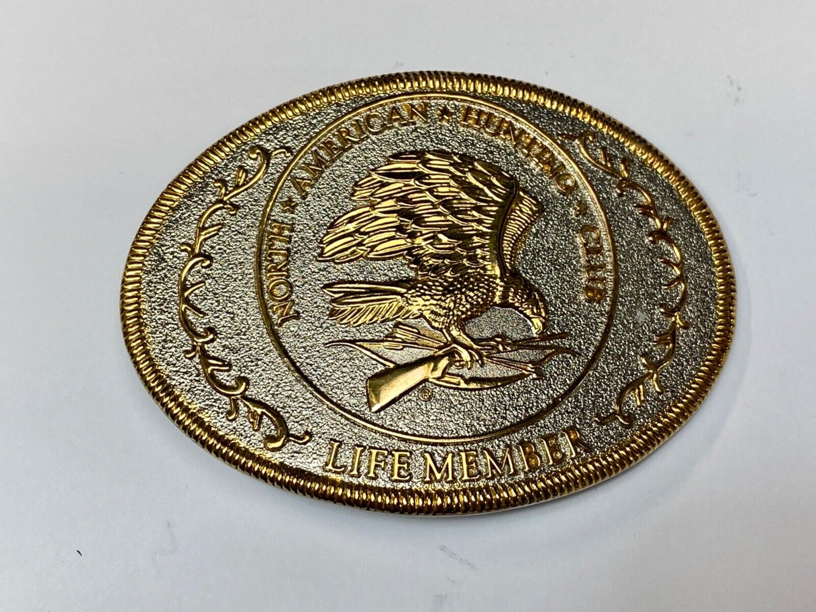 Vintage  North American Hunting Club Belt Buckle, Collectible Sporting, NAHC