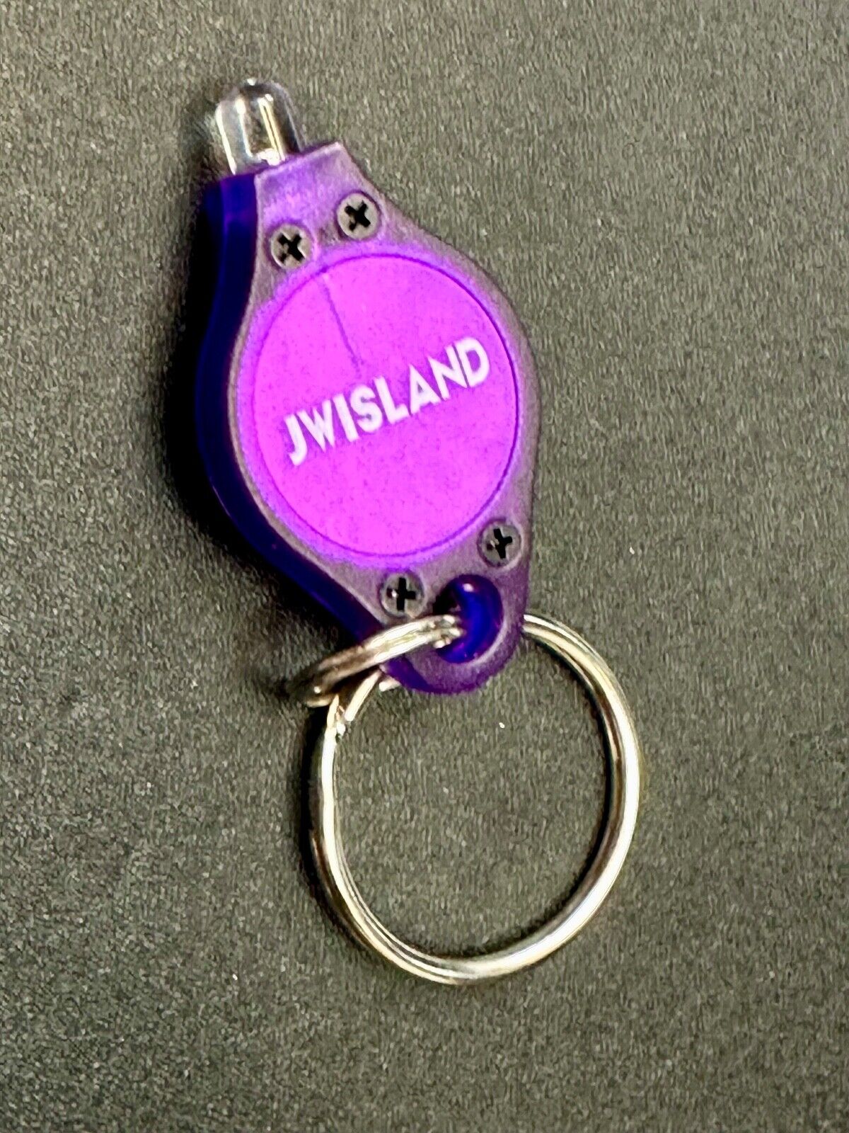 UV Mini LED Keychain Flashlight Black Light UV Lights Key Ring JWISLAND