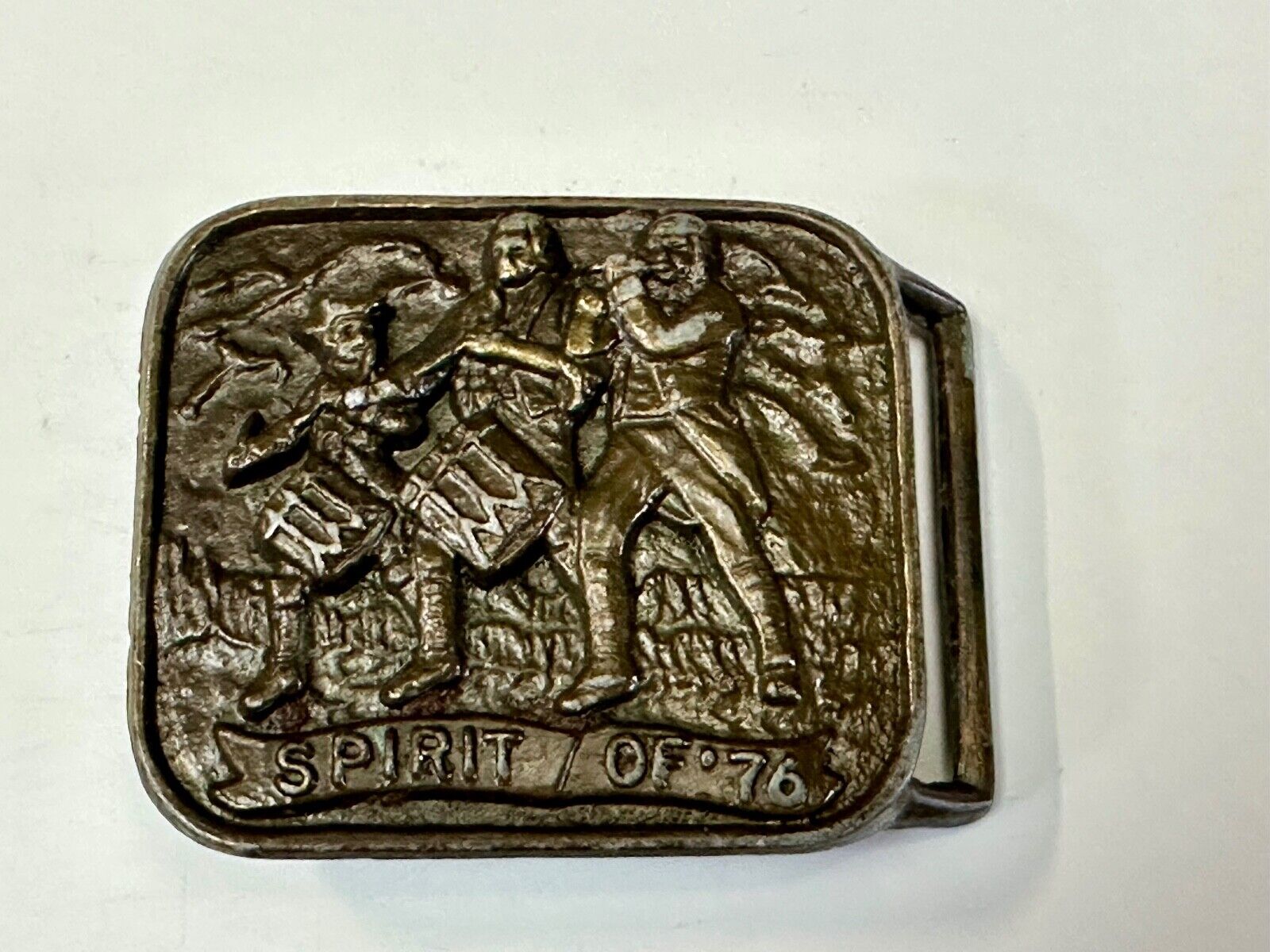 The Spirit of 76 - Patriotic American Bicentennial Marching Band belt buckle