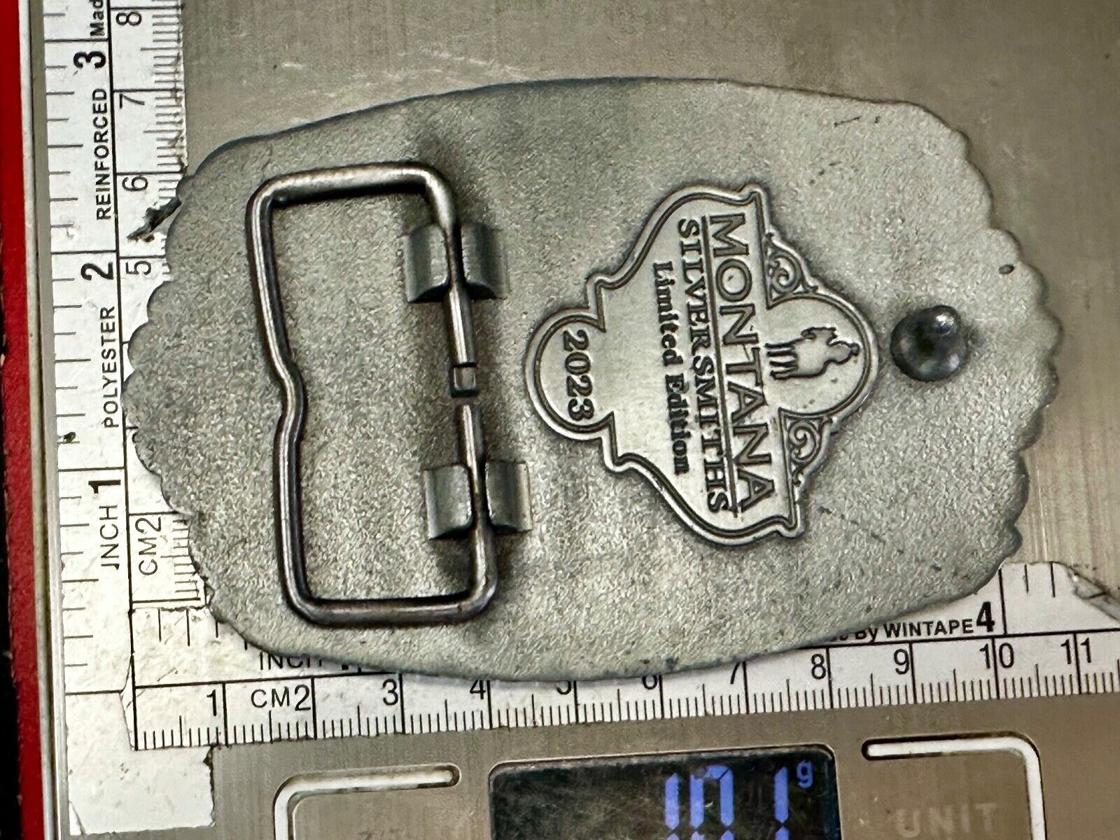 2023 Pendleton Whisky Let'er Buck Montana Silversmith Rodeo Cowboys Belt Buckle