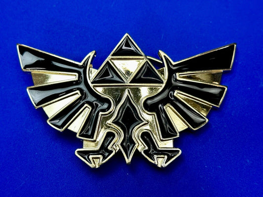 The Legend Of Zelda Black Golden Crest Triforce Nintendo 2012 Belt Buckle Hylian