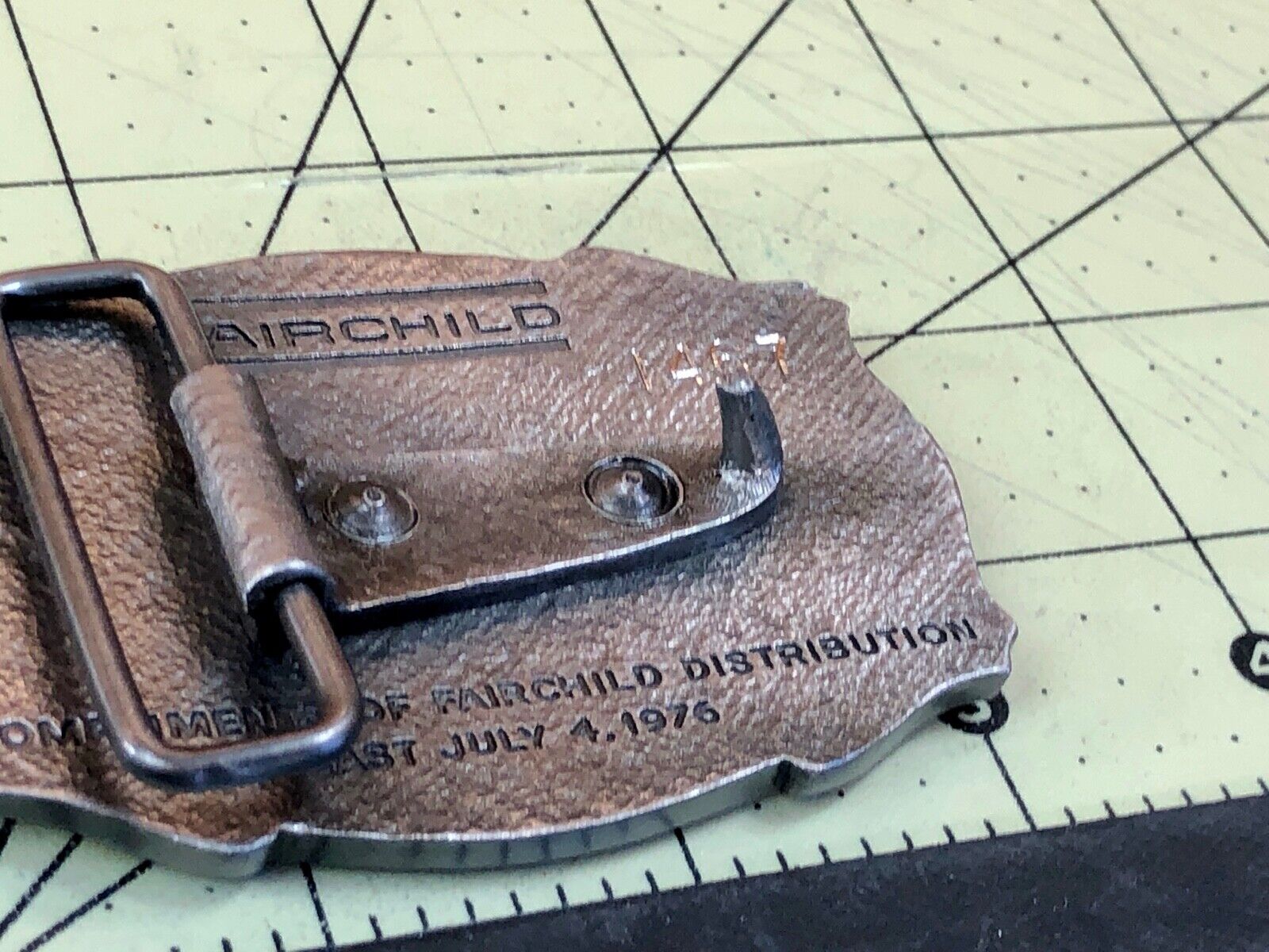 Vintage Fairchild Distribution belt buckle 