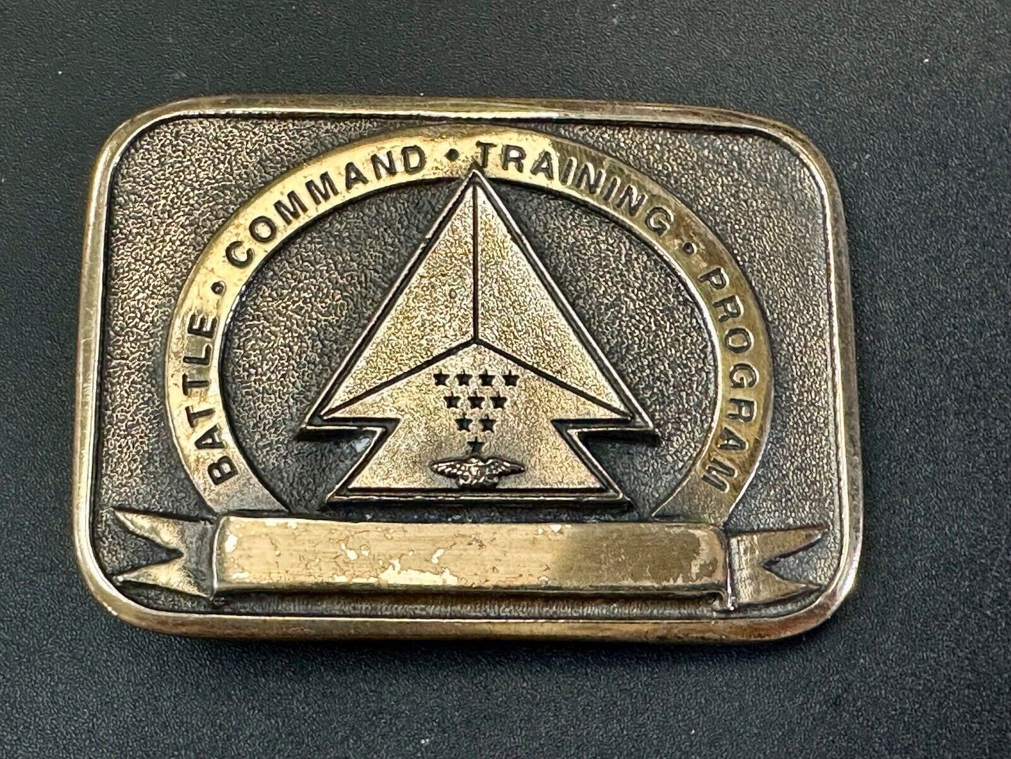 Battle Command Training Program US Army  award 1996 Western Heritage belt buckle