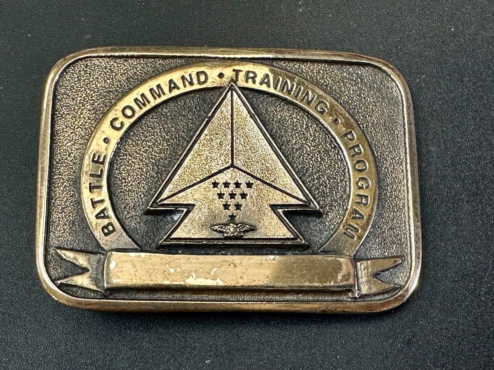 Battle Command Training Program US Army  award 1996 Western Heritage belt buckle