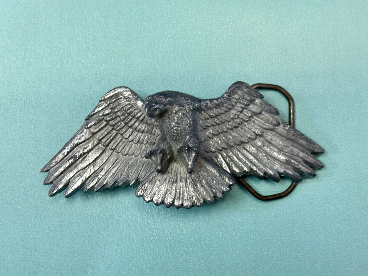 Vintage Figural Eagle Patriotic American USA Great American belt buckle Co