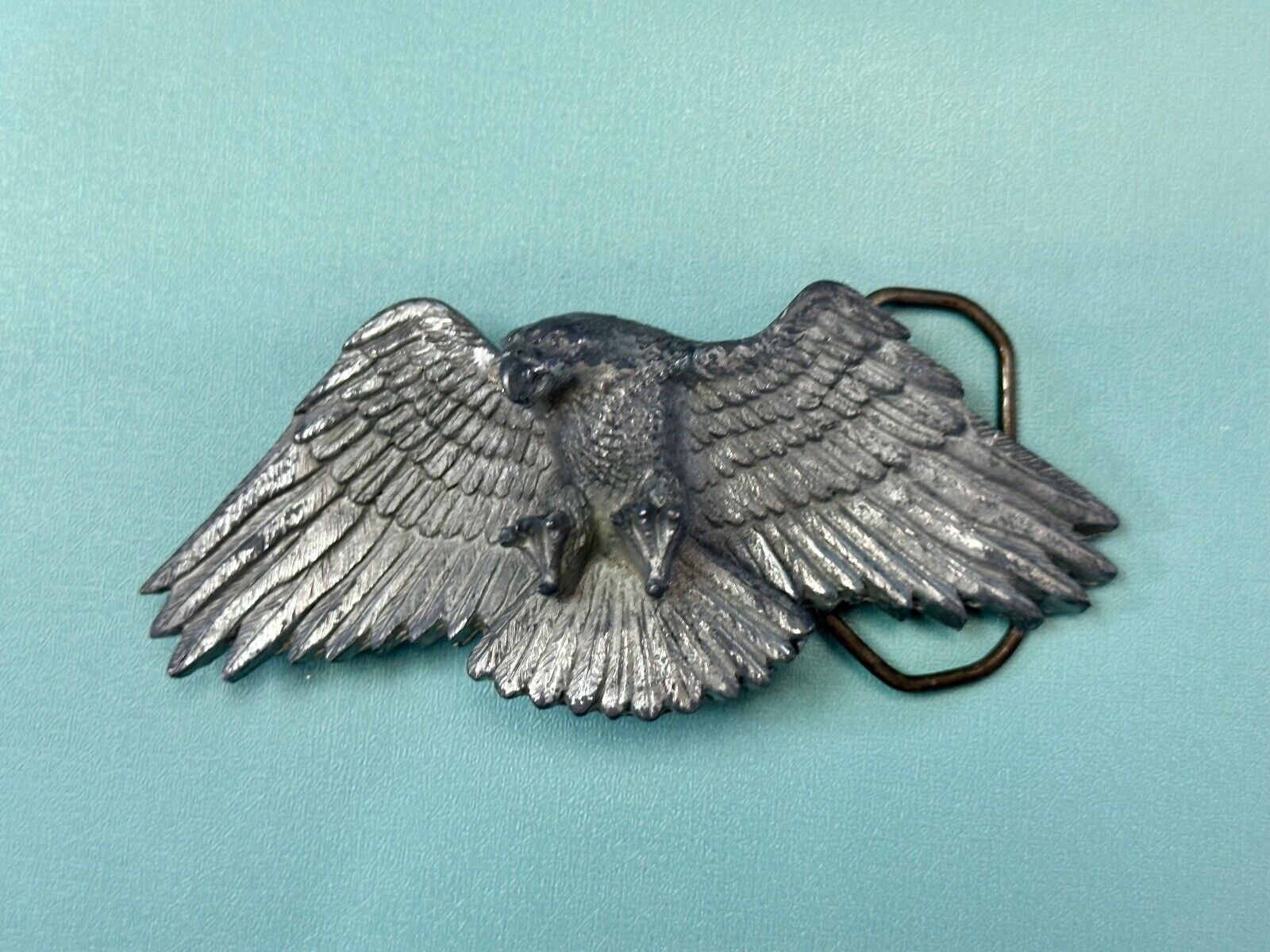 Vintage Figural Eagle Patriotic American USA Great American belt buckle Co