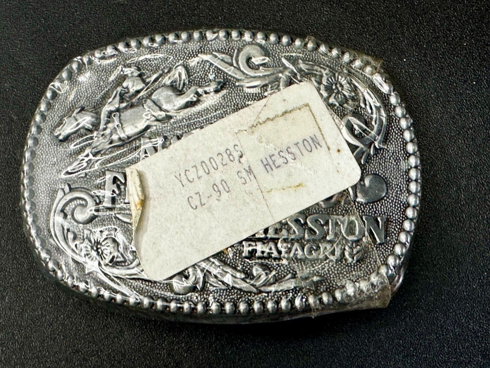 1990 Hesston National Finals Rodeo NFR Cowboys Youth Size NOS Belt Buckle