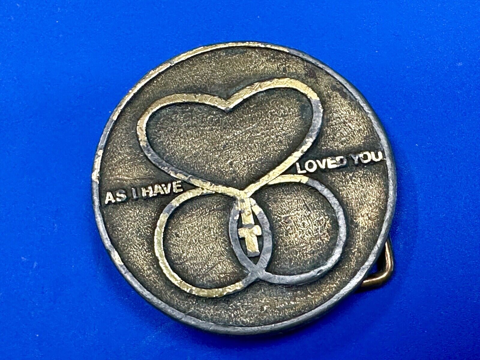 As I Have Love You Marriage Encounter Wife Husband Religious Symbol Belt Buckle