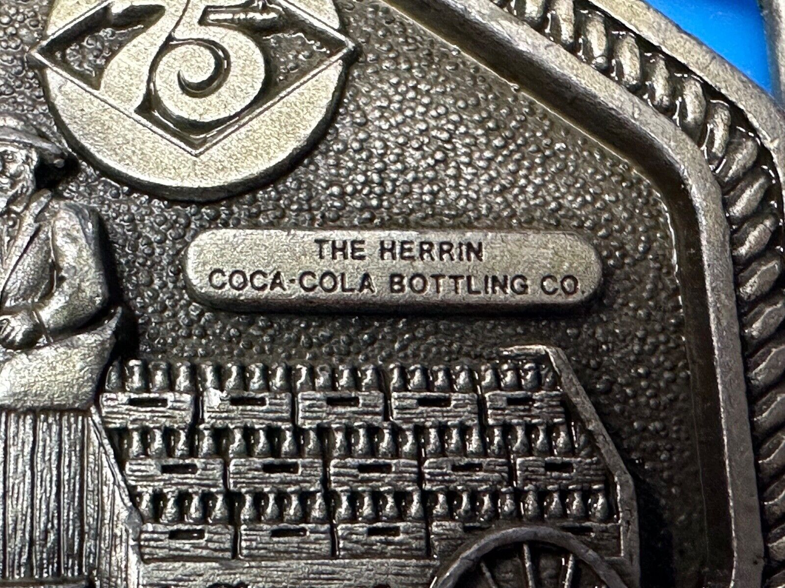 Vintage 1980 Coke a cola Belt Buckle Markatron Inc