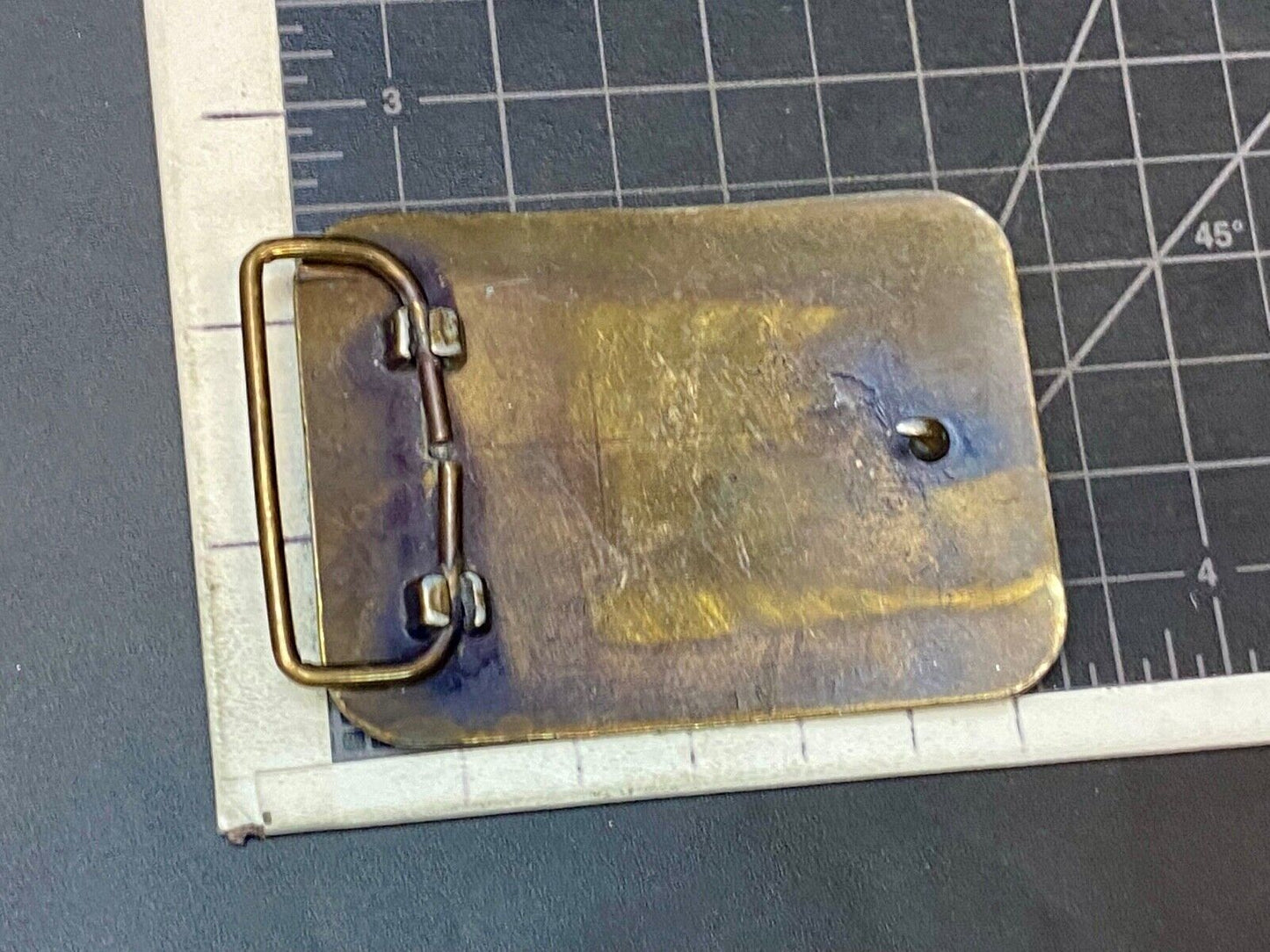 Vintage Drott Manufacturing Company Crane Construction Company belt buckle 
