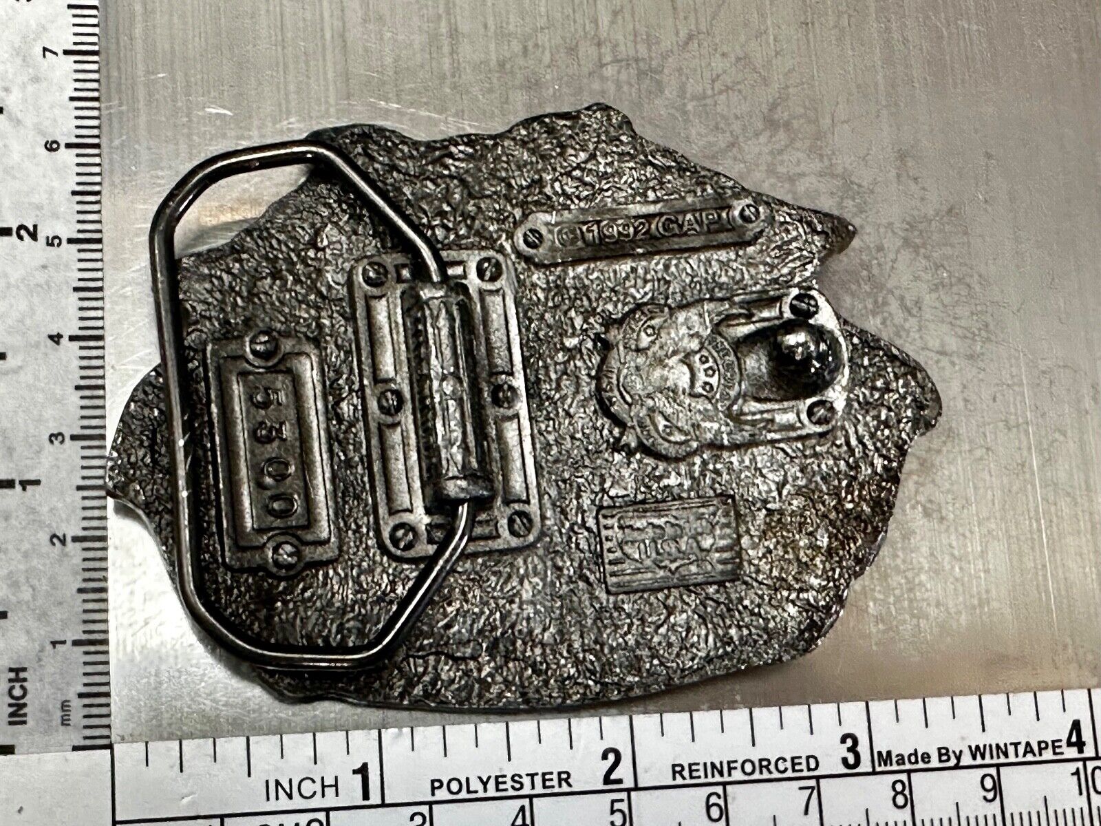 Alaska The Last Frontier Vintage 1992 Great American Products Belt Buckle