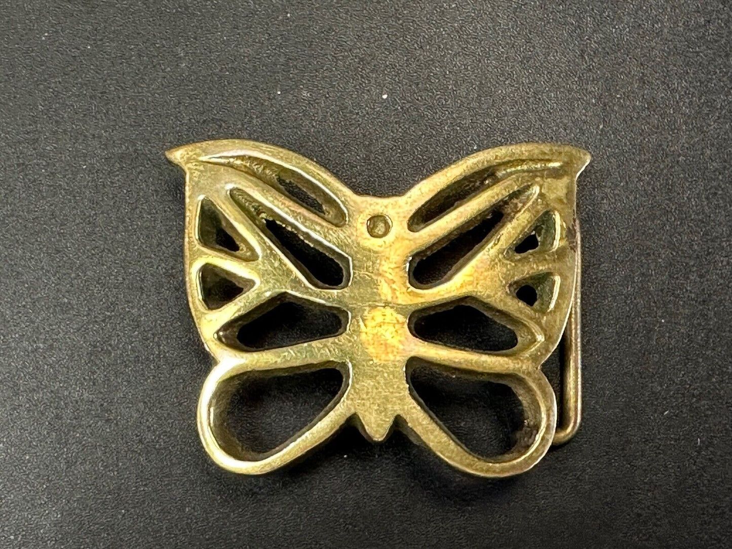 2" Butterfly Boho Hippie solid brass vintage Cutout belt buckle