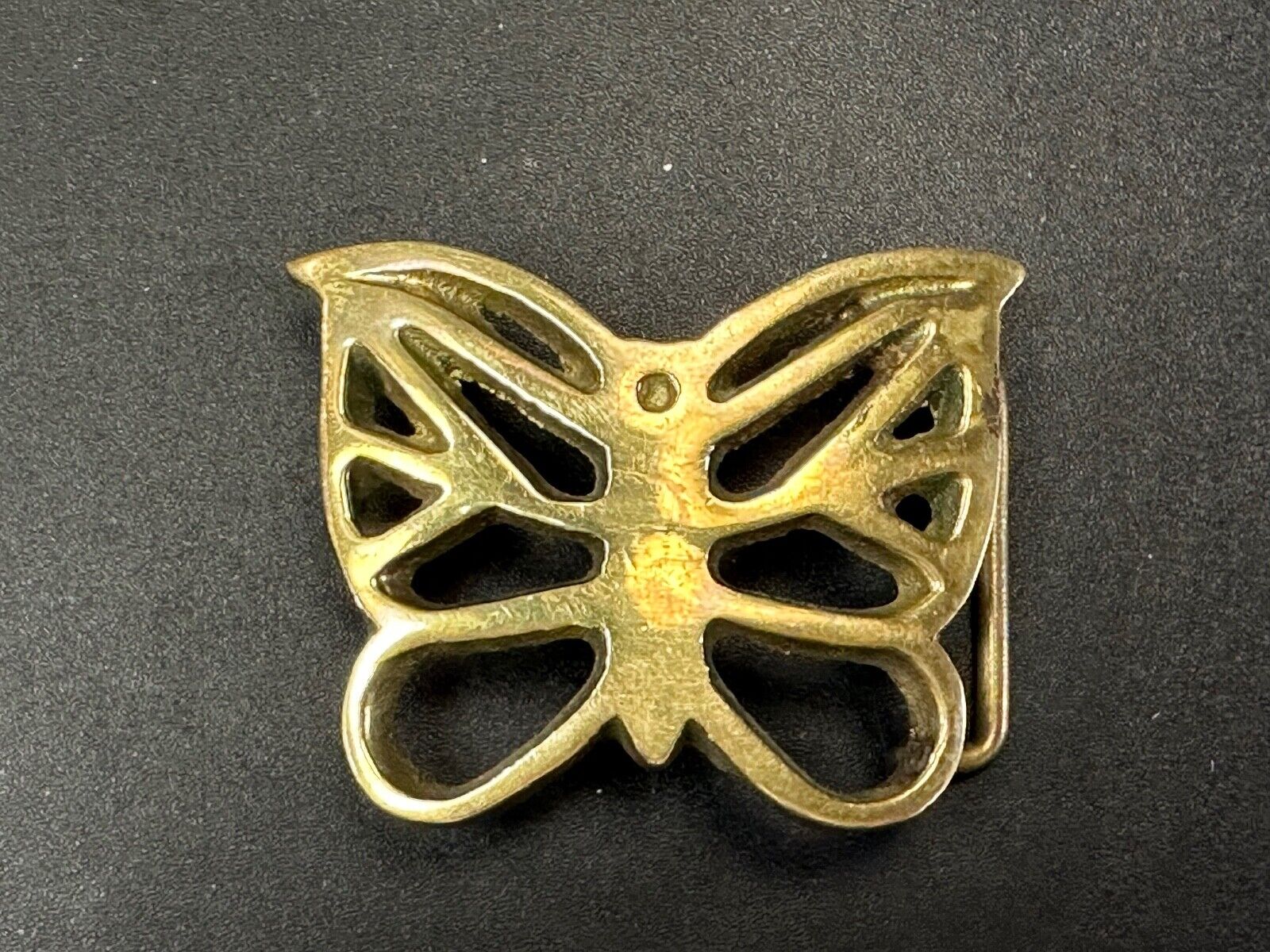 2" Butterfly Boho Hippie solid brass vintage Cutout belt buckle