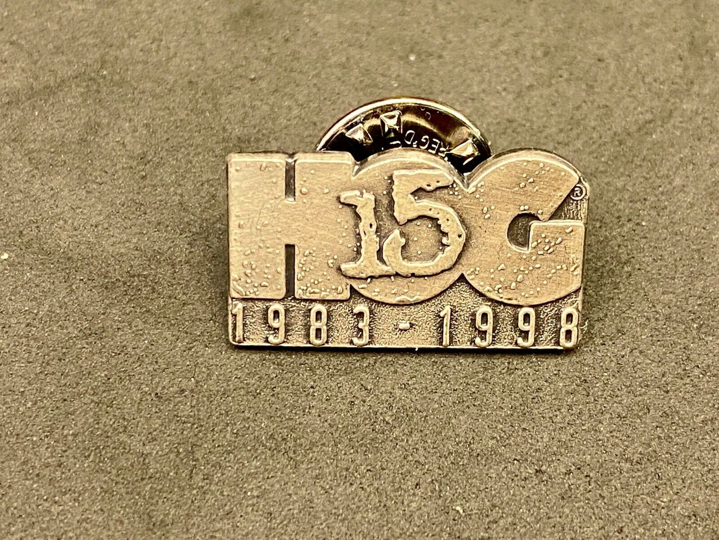 15 Year Hog Harley Davidson Owners Group Jacket Vest Lapel Pin 1983-1998