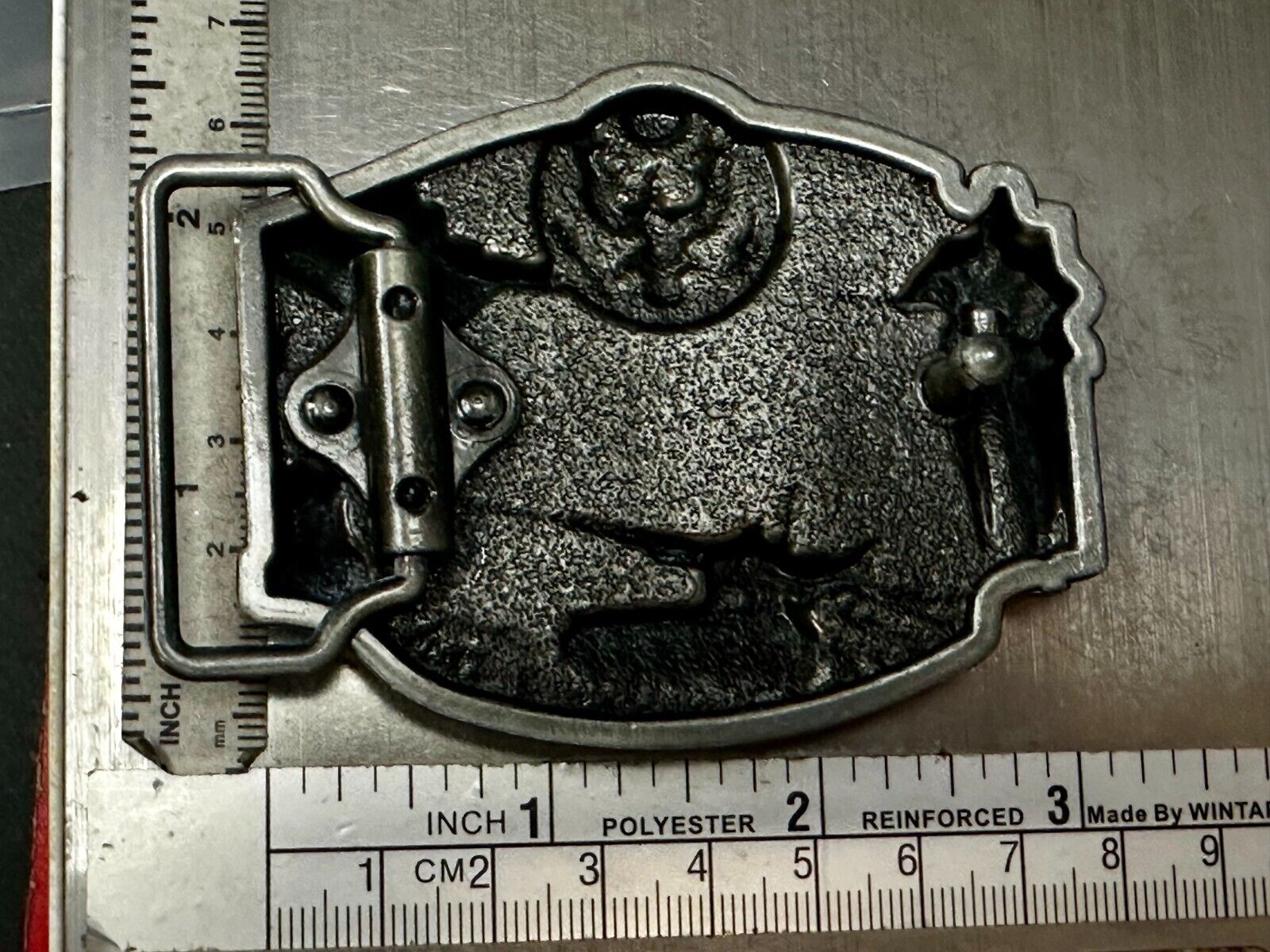 US Army United States Patriotic Soldiers Tanks Raised USA Eagle Belt Buckle