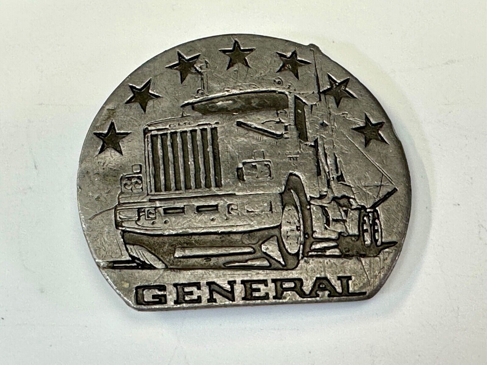 The General Semi Big Rig Truckers Drivers vintage Buck-L-Up 1976 belt buckle