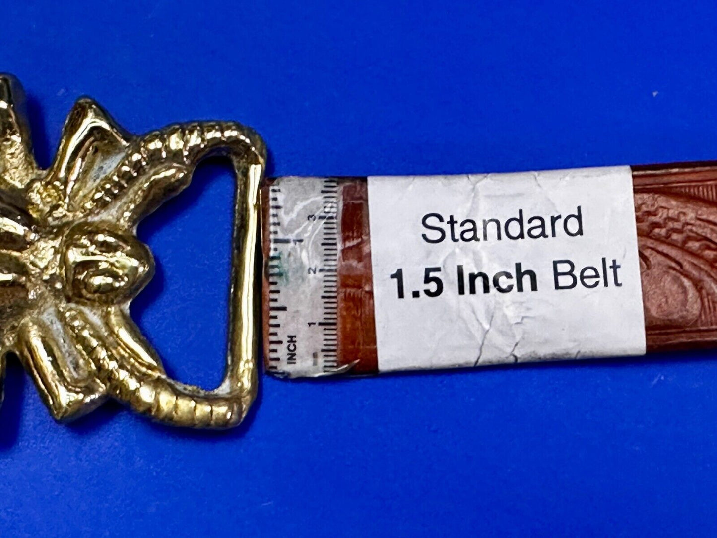 Unique Cricket Bug Insects Gold Tone Vintage Figural Hippy Vibe Belt Buckle