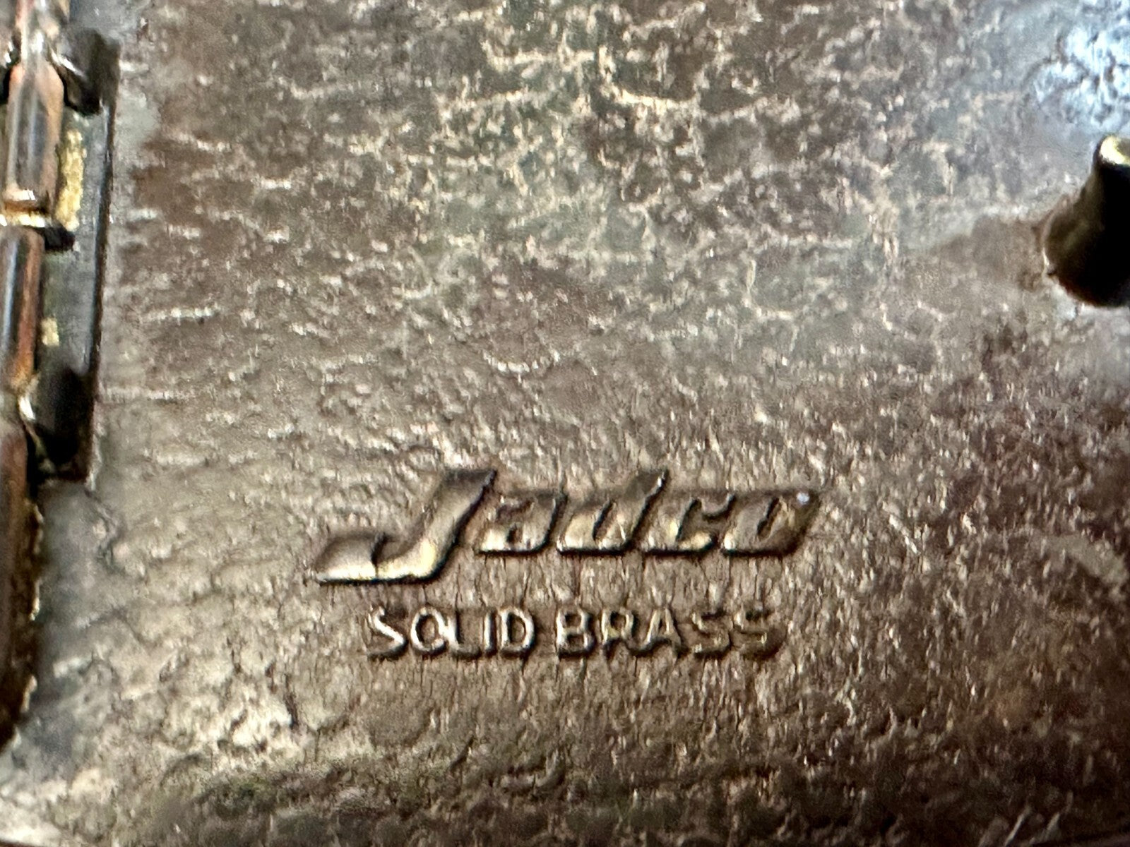 American Home Foods Chef Boyardee Company Vintage Solid Brass Jadco Belt Buckle
