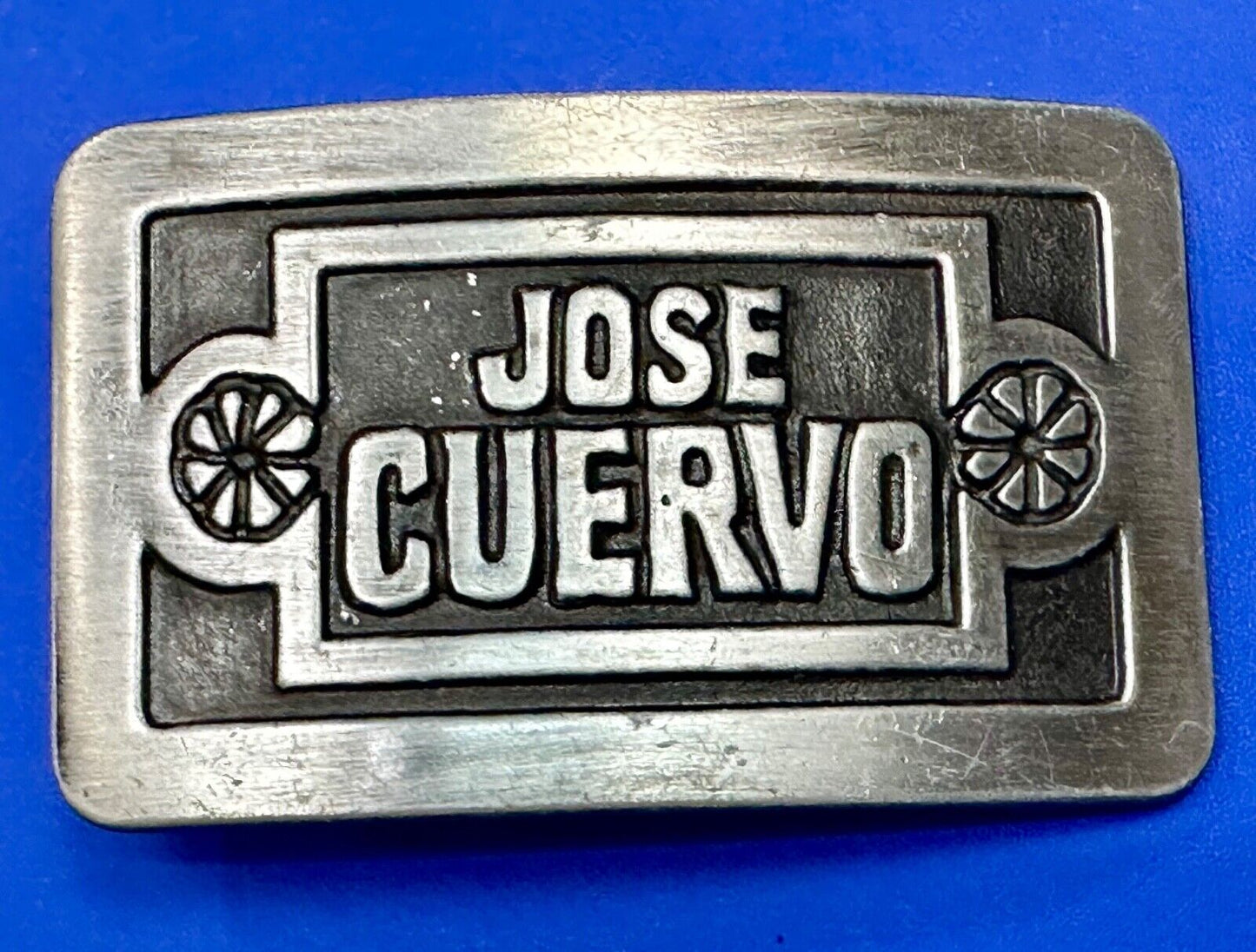 80 Proof!  JOSE CUERVO TEQUILA VINTAGE 1977 BELT BUCKLE HARTFORD CT ORIGINAL
