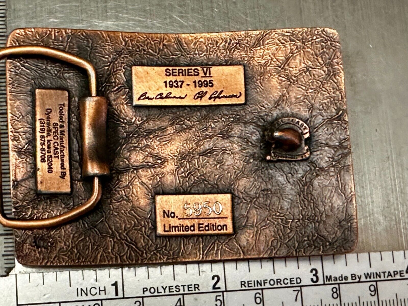 58 Years TISCO Tractor Implement Supply company NOS Belt Buckle by Speccast