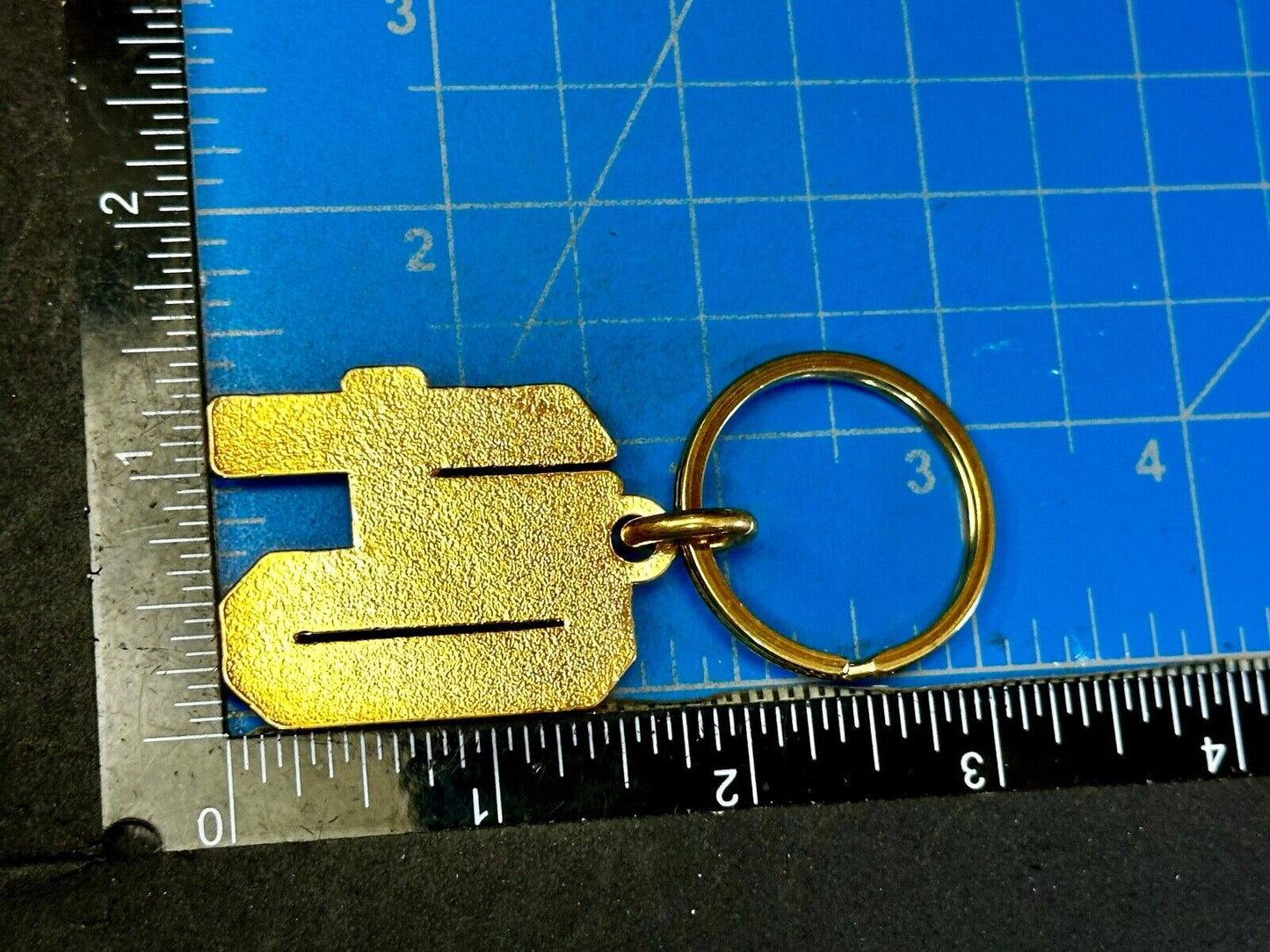 04 Number Gold Tone Keychain - Key Ring Chain - Class of Sports number