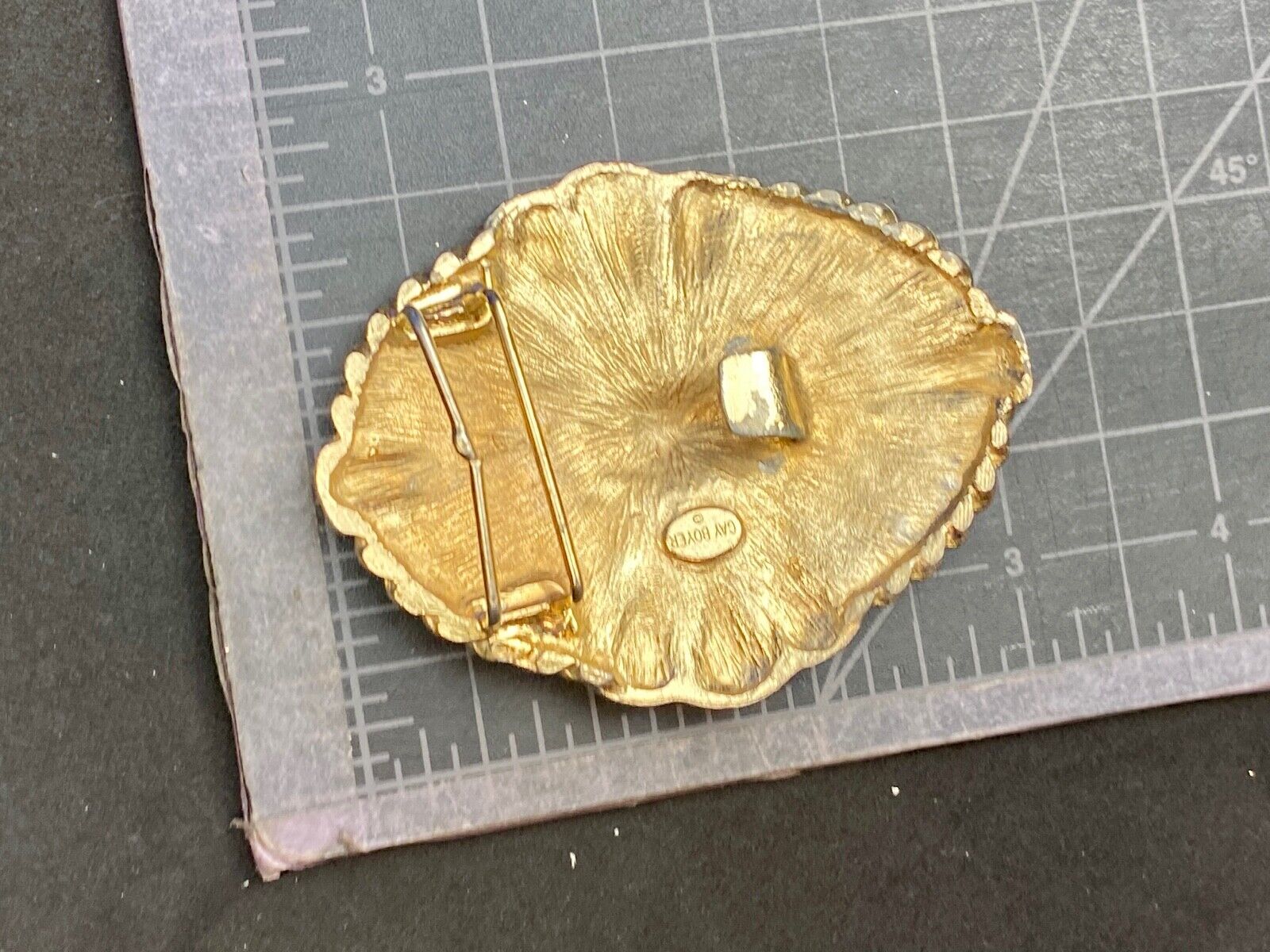 Vintage 80s Designer Gay Boyer New York Braided Belt buckle 