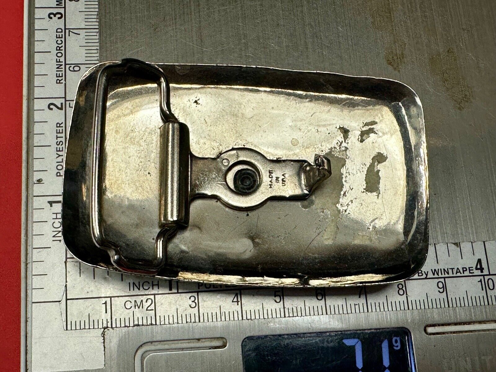 USA made Vintage Cowboy Boots - Western two tone belt buckle