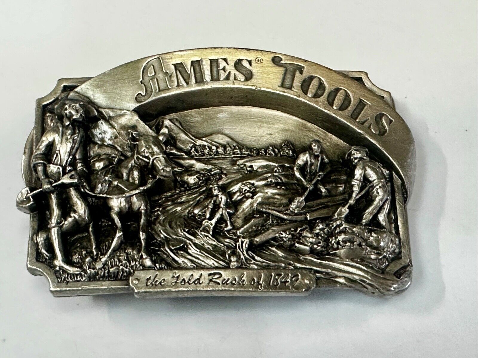 Ames Tools The Gold Rush of 1849 Commemorative Limited Siskiyou 90's Belt Buckle