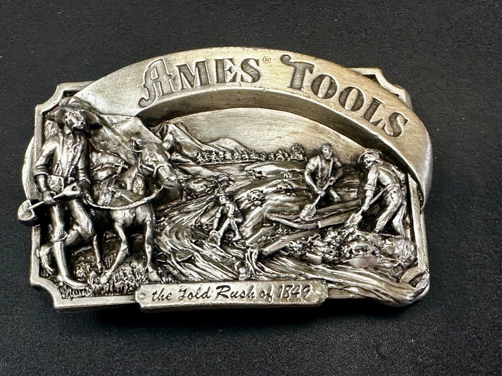 Ames Tools The Gold Rush of 1849 Commemorative Limited Siskiyou 90's Belt Buckle