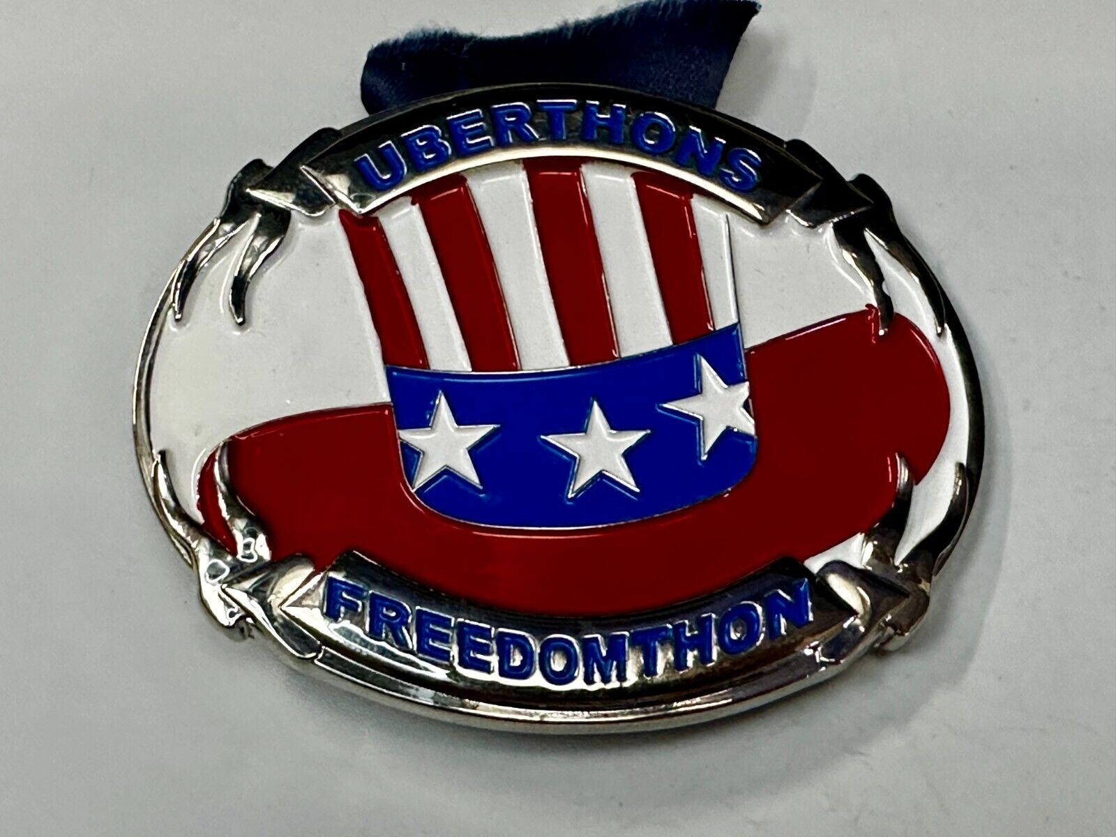 Uberthons FREEDOM TO Run Walk Marathon Event Commemorative Award Belt Buckle