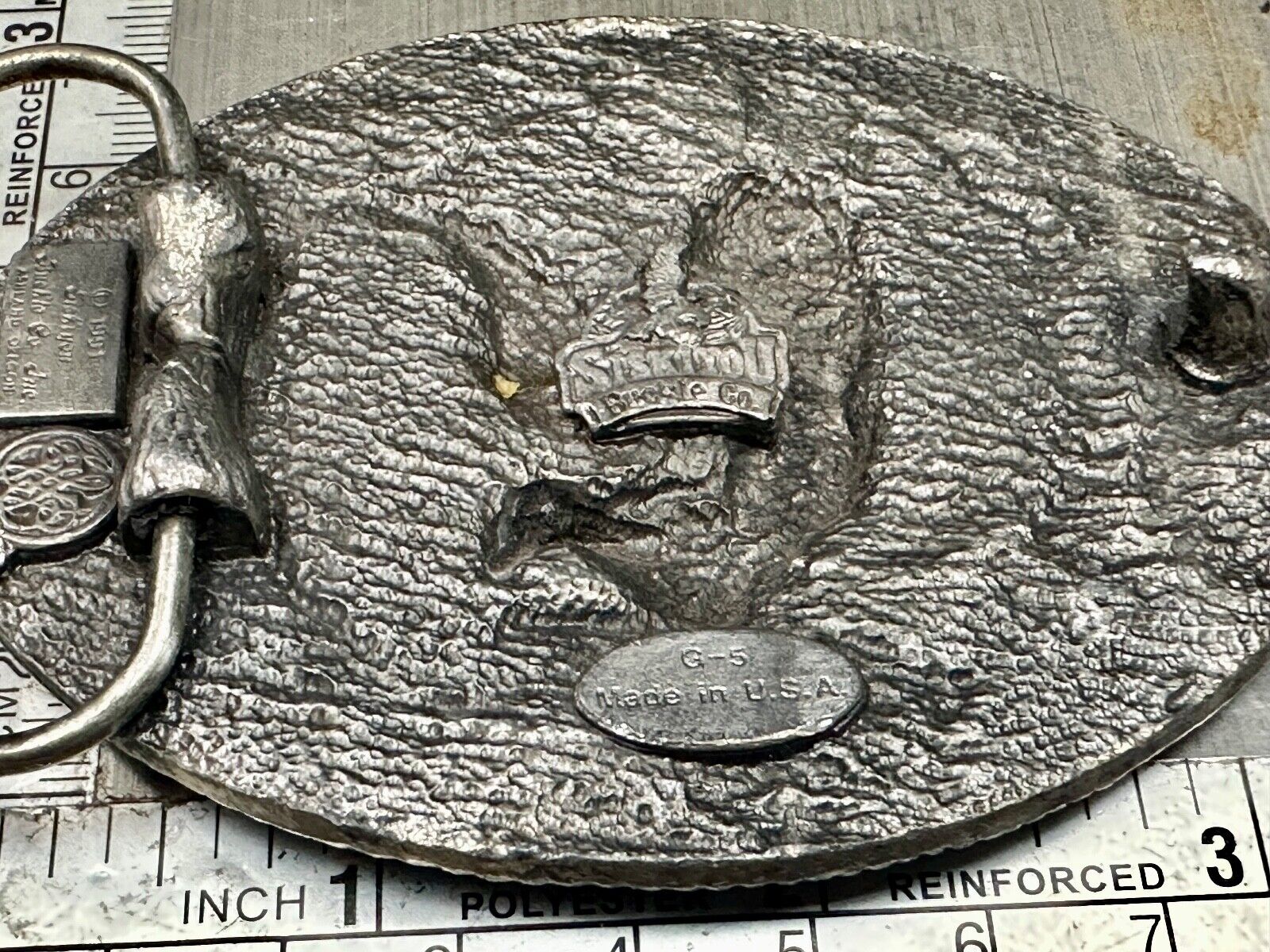 THE EAGLE - Attacking Hunting Diving Siskiyou Vintage Belt Buckle 1991 G-5