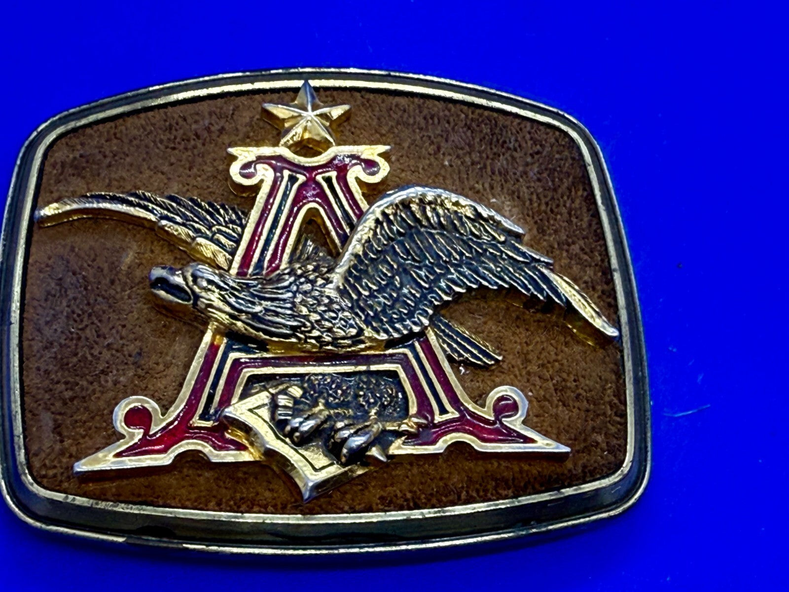 Anheuser Busch Beer Logo Promotional Vintage 1979 Raintree Belt Buckle