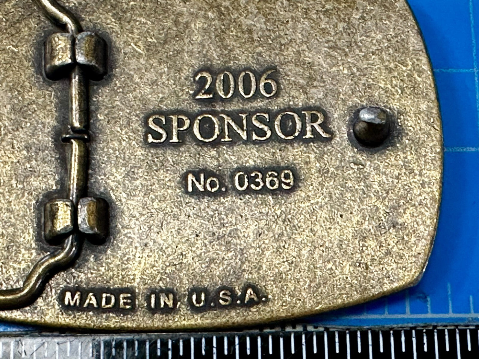 The American Veterans Disabled For Life Memorial Commemorative 2006 Belt Buckle