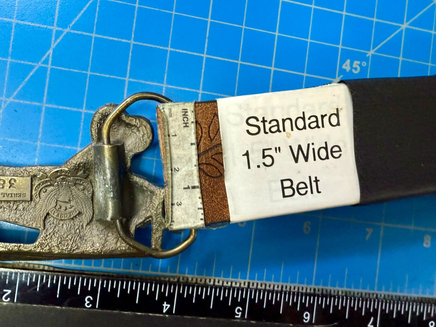Biplane Airplane Fixed-Wing Aircraft Figural Cutout Vintage 1981 Belt Buckle
