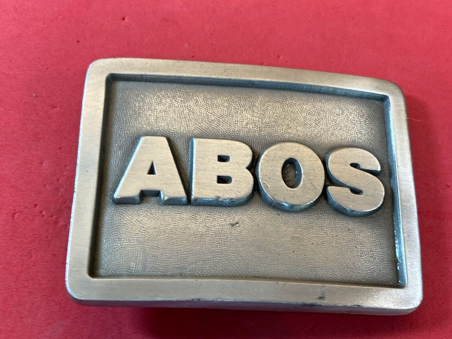 Abos American Board Of Orthopaedic Surgery? Vintage Solid Pewter Belt Buckle  - 