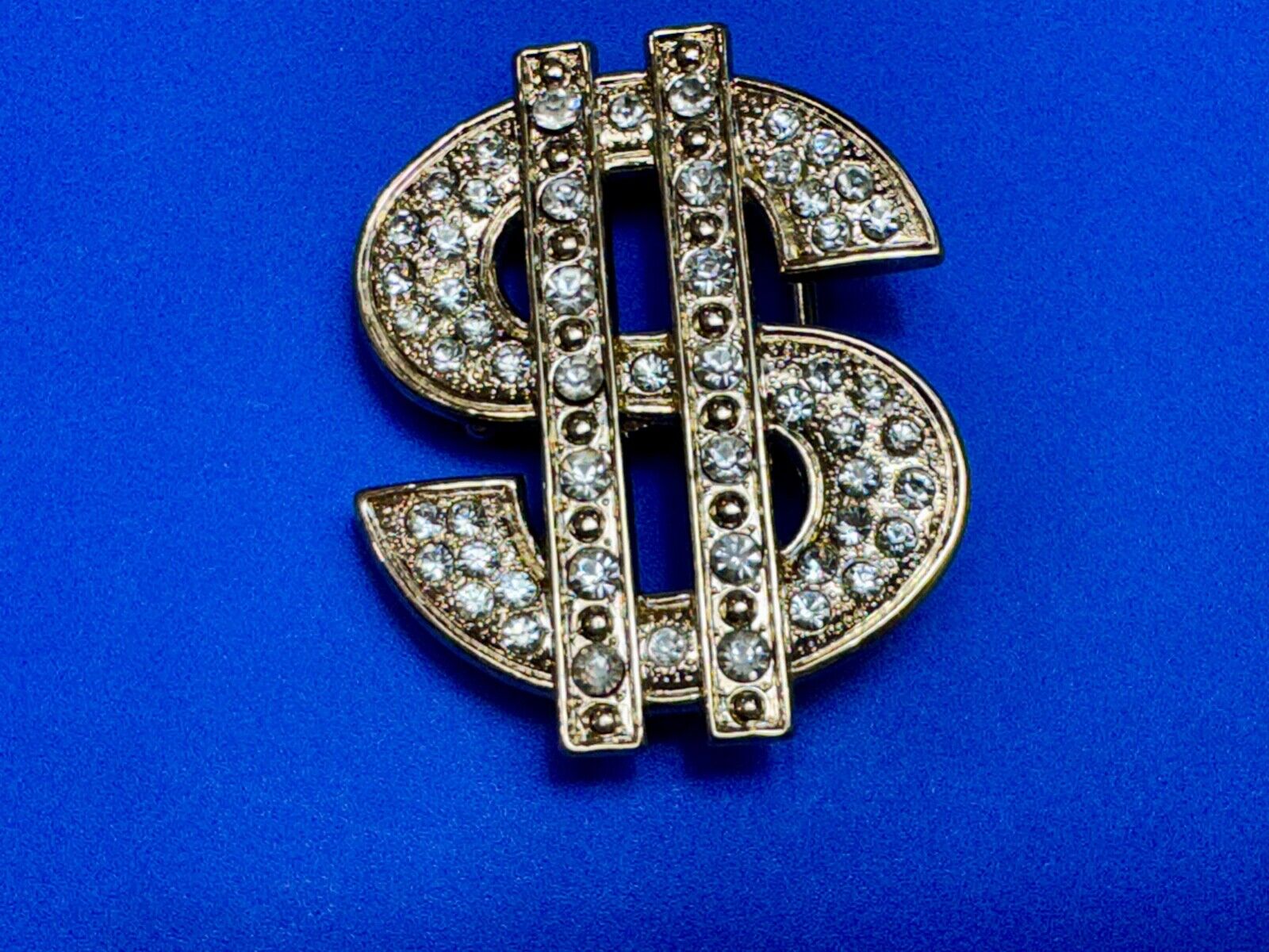 All about the $ - Jeweled Rhinestone covered Dollar Sign money cutout belt buck