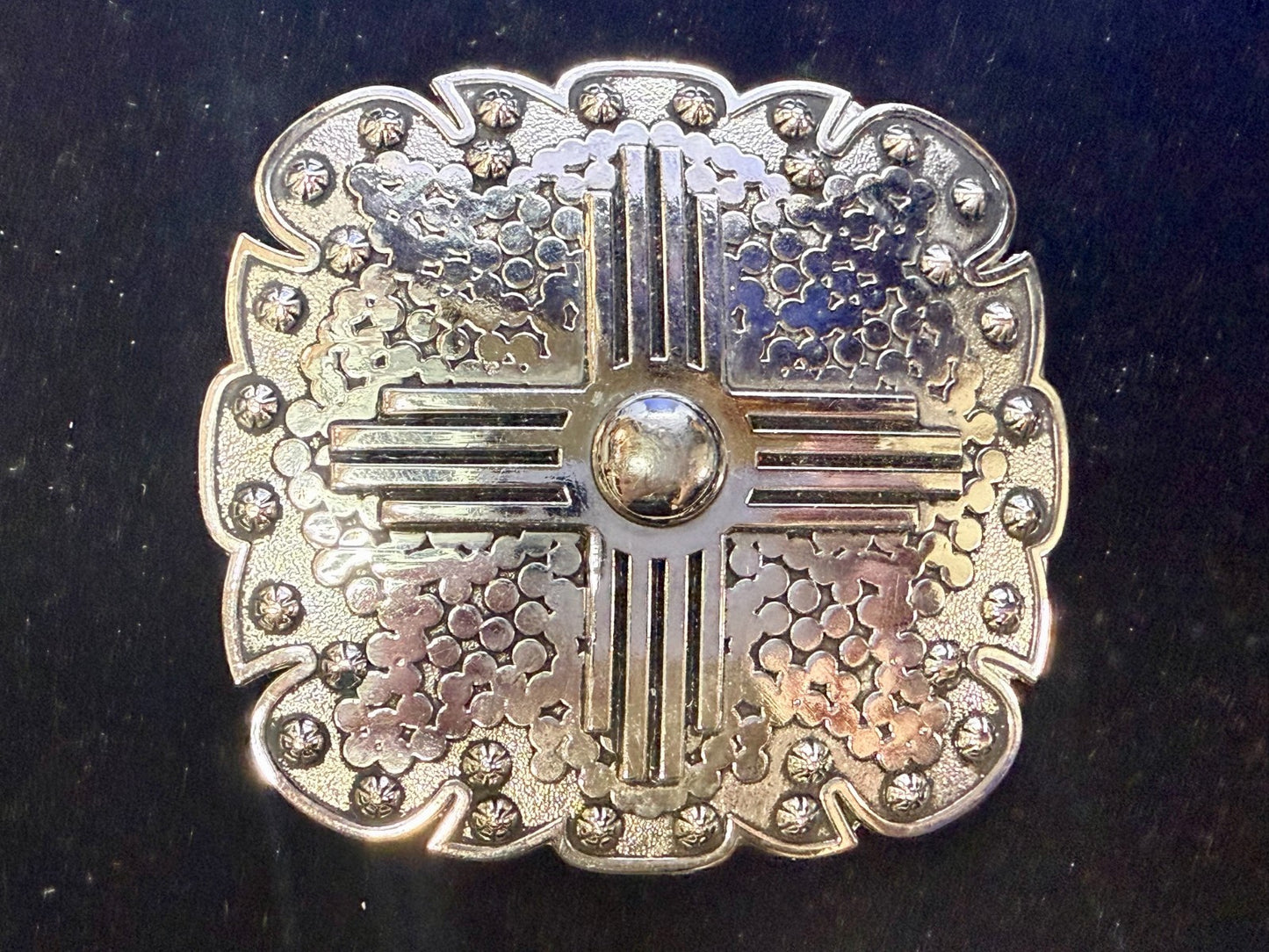 Artisan? Engraved Silver Color Western Framed Belt Buckle for 3/4" Belt 