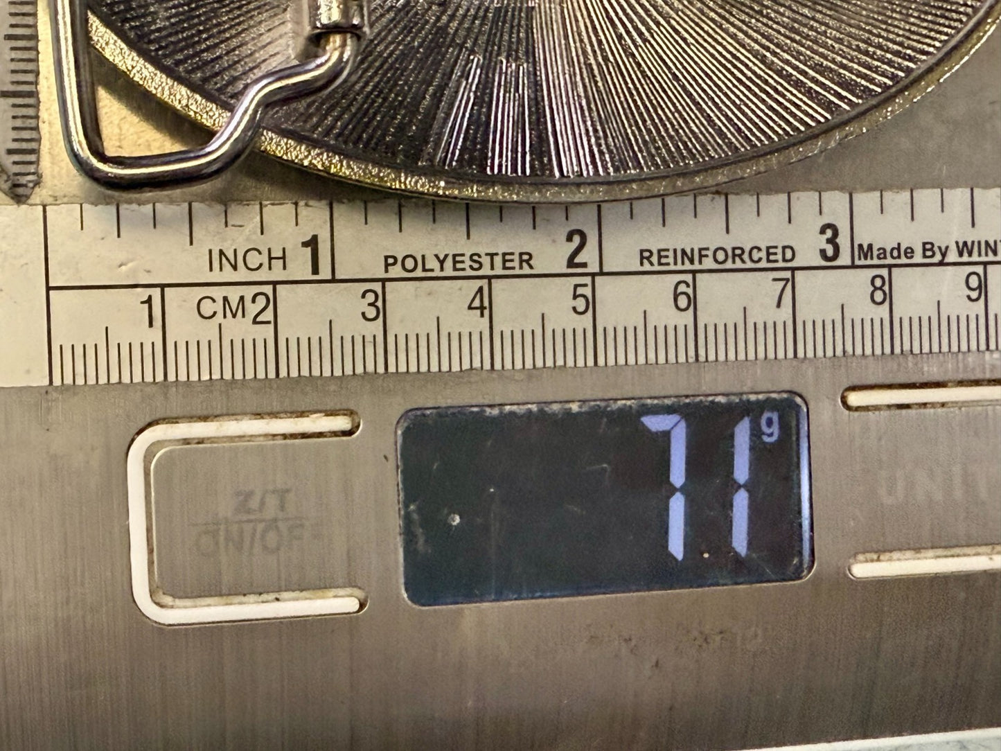 United States of America Treaty Delaware Dollar Coin Collectors FCM Belt Buckle