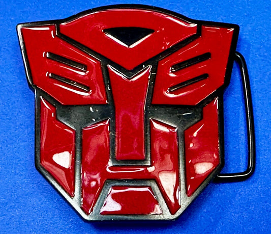 The Transformers Autobot More Than Meet The Eyes Symbol Red Cutout Belt Buckle