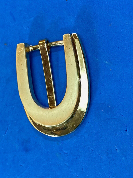 Vintage liz Claiborne stamped gold tone  belt buckle