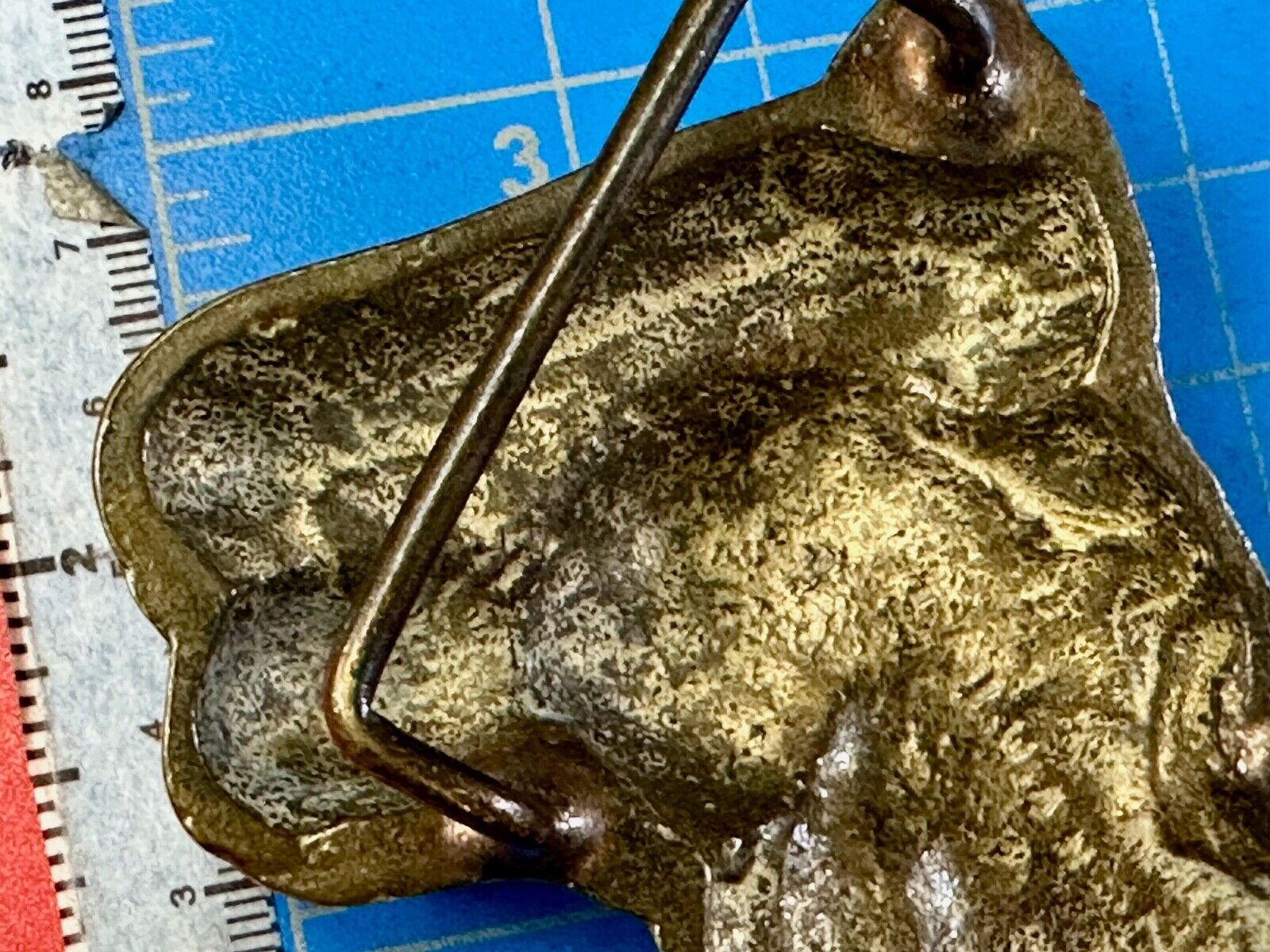 Two Horse Heads vintage solid brass cut out belt buckle - Taiwan Amazing Detail!