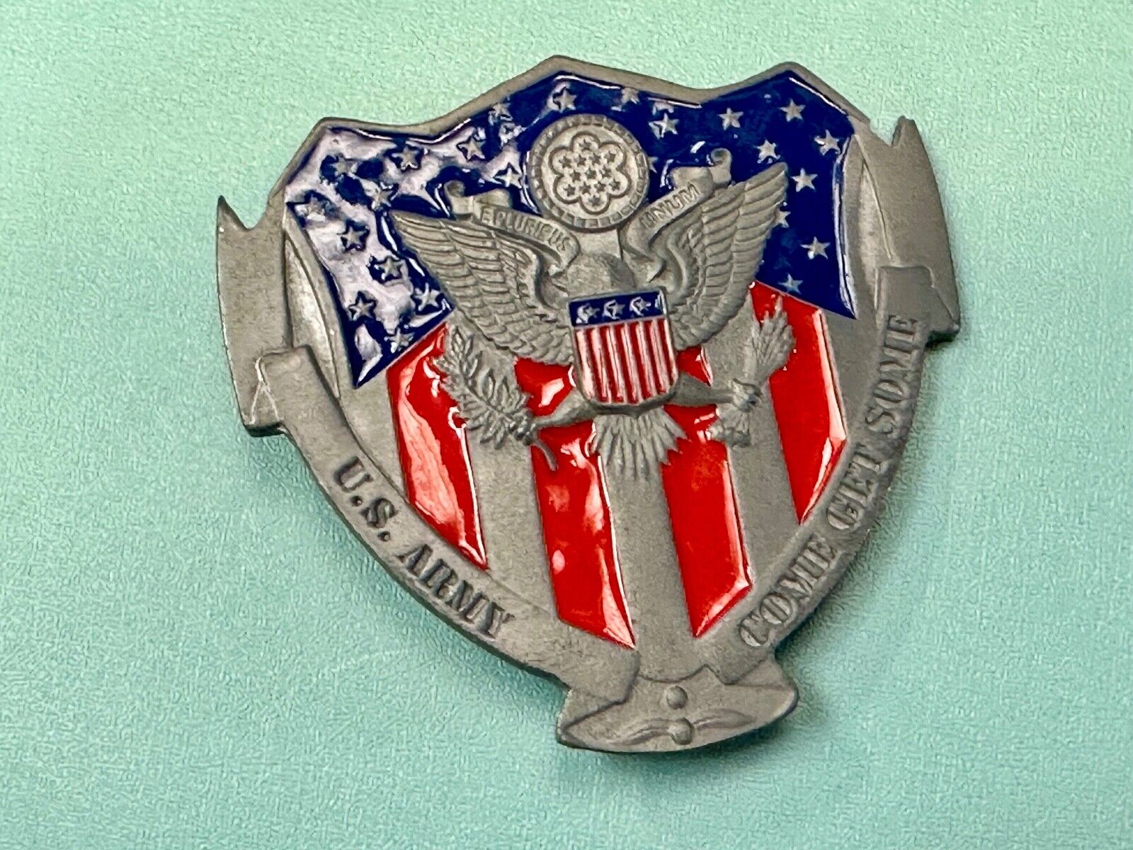 U.S. Army Patriotic America Belt Buckle Come Get Some Buckle Great American Prod