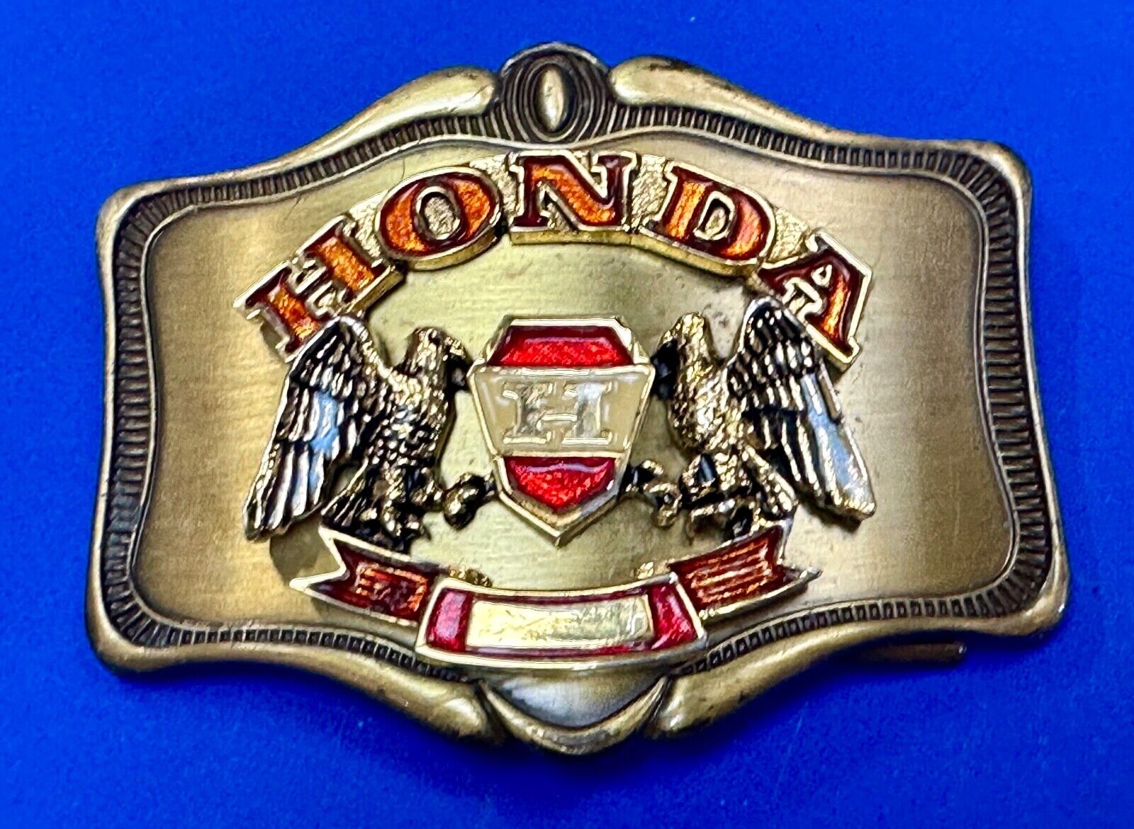 1978 Honda Goldwing Motorcycles Bikers  belt buckle by A.H.M.